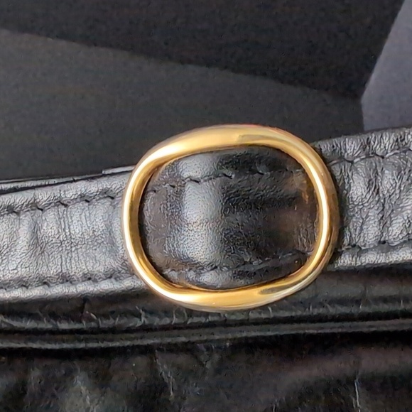 Z.K Leather Goods Woman's Vintage Black Crossbody Bag. - Picture 5 of 16